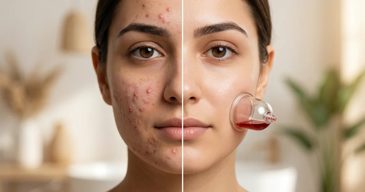 Facial Cupping for clear skin